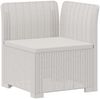 vidaXL 1-Sitzer Garten-Sofa mit Kissen Rattan-Look PP Weiß 8011824 Bild 2