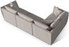 Micadoni Ecksofa Chris 4-Sitzer Links Strukturierter Stoff Natur Bild 3