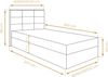 AX LIVING Boxspringbett 80x200 cm Geceteni Bett Beige Gasdruckfedern Bild 4