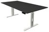 Kerkmann Move 3 fresh Schreibtisch Steh- und Sitztisch (B) 200 x (T) 100 cm weiß Bild 3