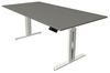 Kerkmann Move 3 fresh Schreibtisch Steh- und Sitztisch (B) 200 x (T) 100 cm weiß Bild 4