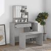 vidaXL Schminktisch mit Spiegel Betongrau 86,5x35x136 cm 802961 Bild 3