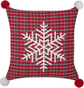 Kissen 2er Set Kariertes Muster LONICERA 45 x 45 cm Rot Bild 4