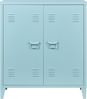 Metallschrank Oripää 90x80x33 cm Graublau [en. casa] Bild 4