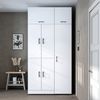 Roomart Waschmaschinenschrank - DORA-I- 115 cm breit - Wasch- & Trocknerschrank mit Türen & Ausziehbrett, Waschmaschinen-Überbau für Waschküche & Hauswirtschaftsraum • Weiß Bild 5