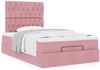 vidaXL Ottoman-Bett mit Matratzen Rosa 120x190 cm Samt 3313534 Bild 4
