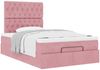vidaXL Ottoman-Bett mit Matratzen Rosa 120x190 cm Samt 3313534 Bild 5