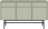 Selsey 'Evo' Sideboard 3-türig mit 3 Schubladen, salbeigrün mit Metallgestell, ca. 89 x 154 x 39 cm Bild 5