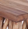 Beistelltisch Woods Teak Massivholz, Sockel aus naturgewachsenen Ästen naturfarben Bild 5