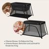 Lionelo Alice 3-in-1 Reisebett Laufgitter von 0 bis 15 kg Schaumstoffmatratze, 2 Höhenstufen, faltbar, klein, leicht, Seiteneinstieg, Reisetasche Bild 2