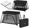 Lionelo Alice 3-in-1 Reisebett Laufgitter von 0 bis 15 kg Schaumstoffmatratze, 2 Höhenstufen, faltbar, klein, leicht, Seiteneinstieg, Reisetasche Bild 5