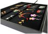 Yudu Schmuckkasten Schmuckkasten Schmucklade Schmucktablett Glasdeckel schwarz Bild 4