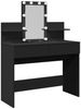 vidaXL Schminktisch mit LED-Beleuchtung Schwarz 100x40x130 cm 848200 Bild 2