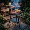 Relaxdays Holzkohlegrill mit Rollen Bild 2