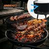 Relaxdays Holzkohlegrill mit Rollen Bild 3