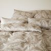 Elegante Mako Satin Bettwäsche Maison Leaves 24551-7 Natur 135x200 Bild 3