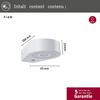 LED Außenwandleuchte Silma Dämmerungsgesteuerter Bewegungsmelder (IR) IP44 65x186mm 3000K 5,5W / 0,7W 600lm / 0lm 230V Weiß Aluminium Bild 5