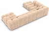Wohnlandschaft Monteverde Lounge U Form - Samtstoff - beige - Rechts Bild 4
