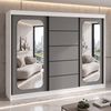 A&J MöbelLand GmbH Schiebetürenschrank BELANO – Moderner Kleiderschrank mit Schiebetüren (Die perfekte Kombination aus modernem Design, hoher Funktionalität und großzügigem Stauraum für Kleidung, Bettwäsche und Accessoires, erhältlich in verschiedenen ... Bild 2