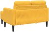 vidaXL 2-Sitzer-Sofa mit Chaiselongue L-Form Hellgelb 125 cm Leinen 4107082 Bild 5
