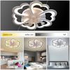 LETGOSPT Deckenleuchte Leise Deckenventilator mit Beleuchtung, 60W LED Deckenleuchte 5000LM, LED fest integriert, Kaltweiß, Naturweiß, Warmweiß, LED Deckenbeleuchtung mit Ventilator,5 Lichter Design Deckenventilator Bild 3