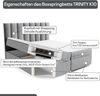 Best for Home Boxspringbett mit Bettkasten Trinity K-10 Bonellfederkern inkl. 7 cm Topper (140x200 cm), TOP- Preis-Leistungs-Verhältnis Bild 5