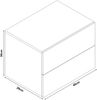 Nachttisch hängend Ampfing mit 2 Schubladen Hellgrau [en. casa] Bild 4