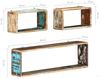 vidaXL 3-tlg. Würfel-Wandregal-Set Recyceltes Massivholz 285845 Bild 5