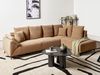 Ecksofa LUNNER Cord Braun Linksseitig Bild 3
