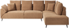 Ecksofa LUNNER Cord Braun Linksseitig Bild 4