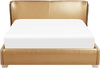 Wasserbett Leder gold 160x200 cm PARIS Bild 4