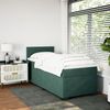 vidaXL Boxspringbett mit Matratze Dunkelgrün 100x200 cm Samt 3286237 Bild 3