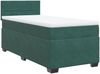 vidaXL Boxspringbett mit Matratze Dunkelgrün 100x200 cm Samt 3286237 Bild 2