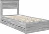 vidaXL Bettrahmen Graues Sonoma 100 x 200 cm Ingenieurs Holz 3409872 Bild 4