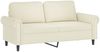 vidaXL 2-tlg. Sofagarnitur mit Kissen Creme Samt 3202218 Bild 4