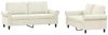 vidaXL 2-tlg. Sofagarnitur mit Kissen Creme Samt 3202218 Bild 2