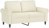 vidaXL 2-tlg. Sofagarnitur mit Kissen Creme Samt 3202218 Bild 3