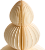 Weihnachtsdekoration 6er Set RANELVA Weihnachtsbaum 14 19 25 cm Braun Beige Bild 5