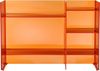 Kartell Sound-Rack, Bambus, orange Dark, 26 x 53 x 75 cm Bild 2