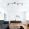 LED Deckenleuchte, Chrom, nickel-matt, Spots beweglich L 67 cm Bild 3