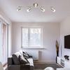 LED Deckenleuchte, Chrom, nickel-matt, Spots beweglich L 67 cm Bild 4