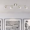 LED Deckenleuchte, Chrom, nickel-matt, Spots beweglich L 67 cm Bild 2