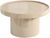 Vente-unique - SYBEVA Couchtisch Holz, Platte Beige - B 80 cm x H 40 cm x L 80 cm Bild 2