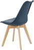 Esszimmerstuhl Fläten 4er Set Kunstleder Blau [en. casa] Bild 4
