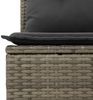 vidaXL 9-tlg. Garten-Sofagarnitur mit Kissen Grau Poly Rattan 3227131 Bild 3