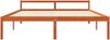 vidaXL Bettrahmen Wachsbraun 180 x 200 cm Massives Kiefernholz 867925 Bild 4