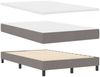 vidaXL Boxspringbett mit Kopfteil Taupe 120 x 200 cm Stoff 3338759 Bild 5