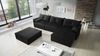 Ecksofa mit Schlaffunktion HUNTER in Royal Grafit Ottomane Rechts inkl. Hocker Bild 2