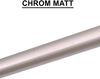 MDEKOR Gardinenstange Gardinenrohr aus Metall – Stahlrohr für Stangen Ø 16, 19 & 25 mm, Ø 19 mm Chrom Matt, Länge 120 cm Bild 4