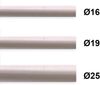 MDEKOR Gardinenstange Gardinenrohr aus Metall – Stahlrohr für Stangen Ø 16, 19 & 25 mm, Ø 19 mm Chrom Matt, Länge 120 cm Bild 3